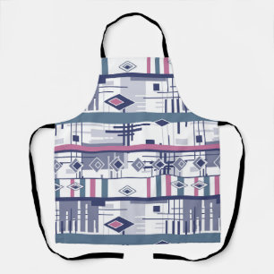 Abstract modern ornament geometric elements vintag apron
