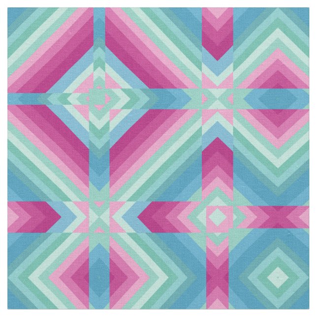 Abstract modern ornamental print ornate design lig fabric (Close Up)