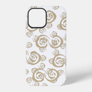 Abstract modern overlapping spirals patterns iPhone 12 case
