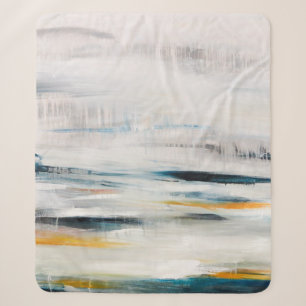 Abstract modern painting background. Contemporary Sherpa Blanket