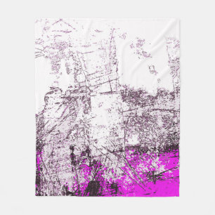 Abstract modern painting background. Illustration. Fleece Blanket