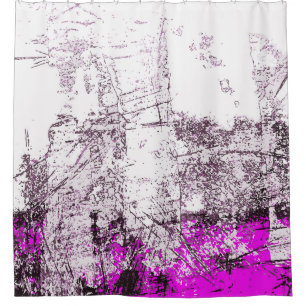 Abstract modern painting background. Illustration. Shower Curtain