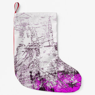 Abstract modern painting background. Illustration. Small Christmas Stocking