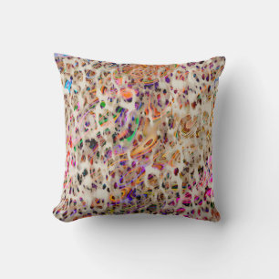abstract modern pattern design with colourful effe cushion