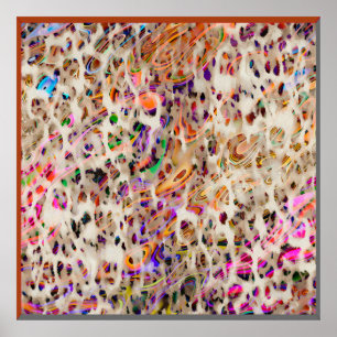 abstract modern pattern design with colourful effe poster