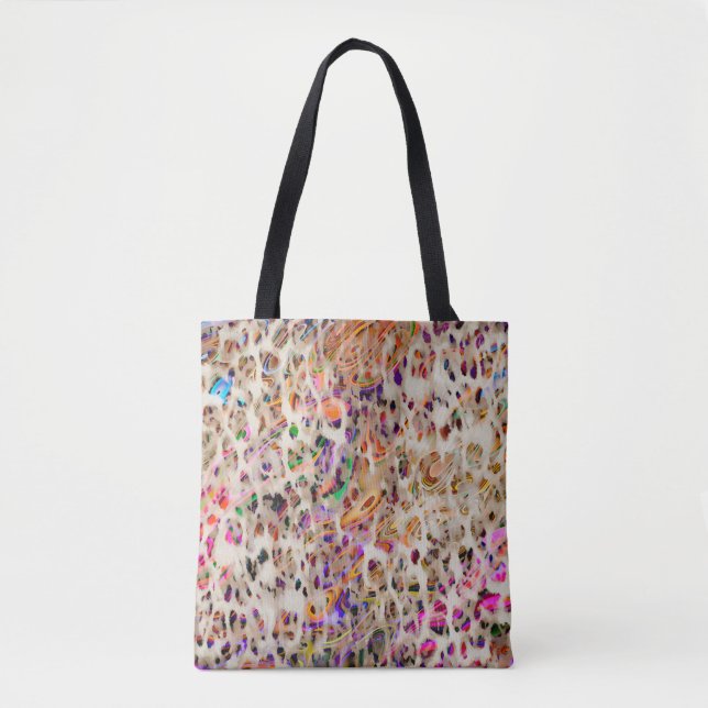 abstract modern pattern design with colourful effe tote bag (Front)