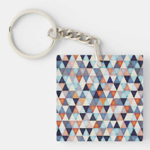 Abstract modern pattern key ring
