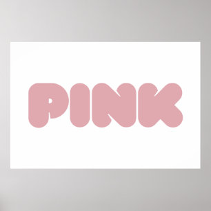Abstract Modern Pink Poster