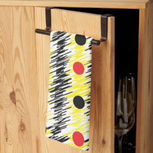 Abstract Modern Polka Dot  Tea Towel