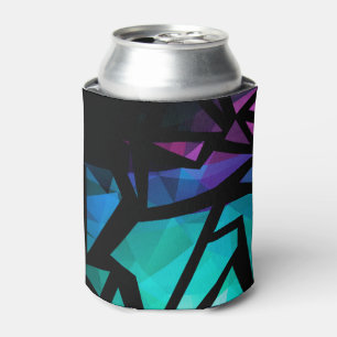 Abstract modern polygonal graffiti geometrical dar can cooler