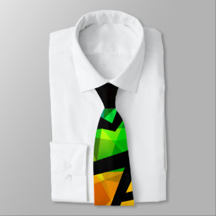 Abstract modern polygonal graffiti geometrical dar tie