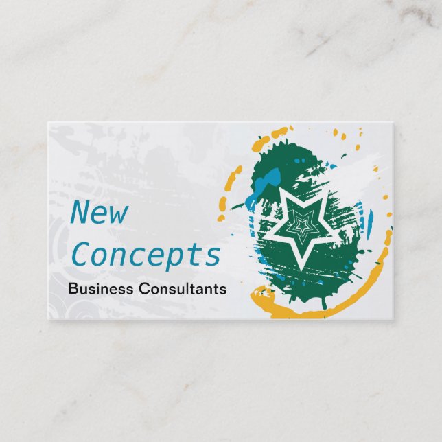 Abstract, Modern & Professional Business Card (Front)
