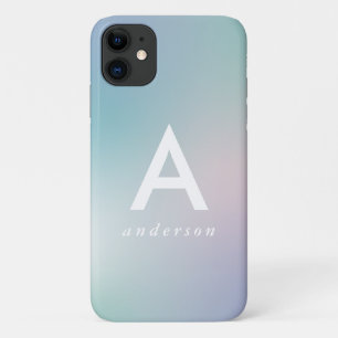 Abstract modern rainbow gradient iPhone 11 case