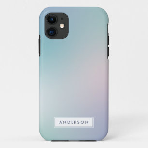 Abstract modern rainbow gradient iPhone 11 case