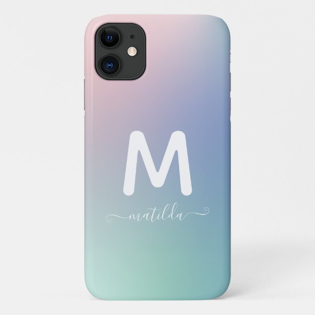 Abstract modern rainbow gradient Case-Mate iPhone case (Back)