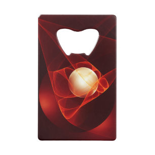 Abstract Modern Red Cream Fantasy Fractal Art