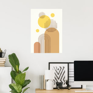 Abstract Modern Shapes  Poster