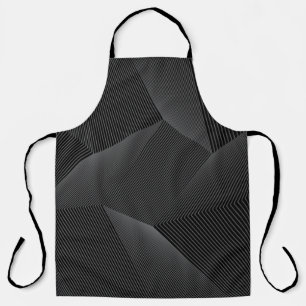 Abstract, modern, simple, dynamic line pattern apron
