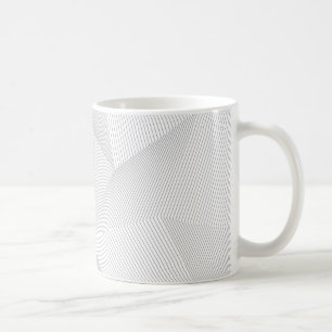 Abstract, modern, simple, dynamic line pattern coffee mug