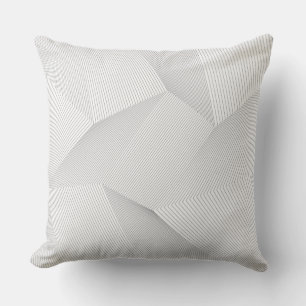 Abstract, modern, simple, dynamic line pattern cushion