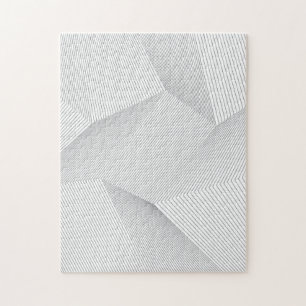 Abstract, modern, simple, dynamic line pattern jigsaw puzzle