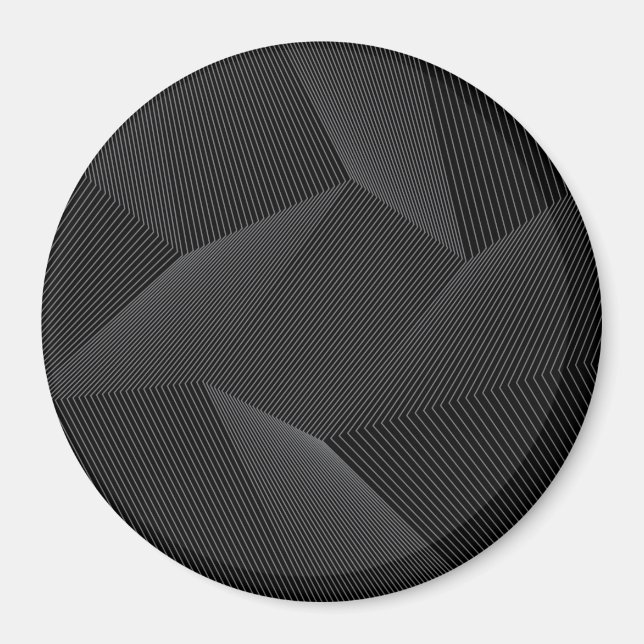 Abstract, modern, simple, dynamic line pattern magnet (Front)