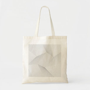 Abstract, modern, simple, dynamic line pattern tote bag