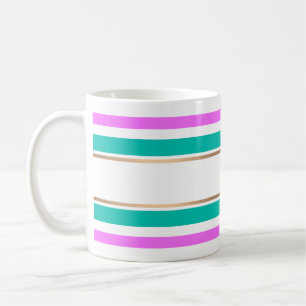 Abstract modern striped lined elegant fun cute per coffee mug