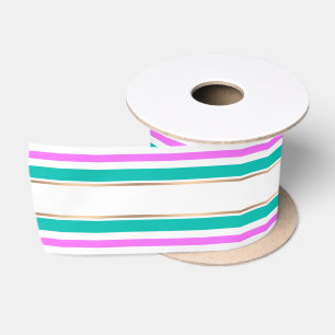 Abstract modern striped lined elegant fun cute per satin ribbon