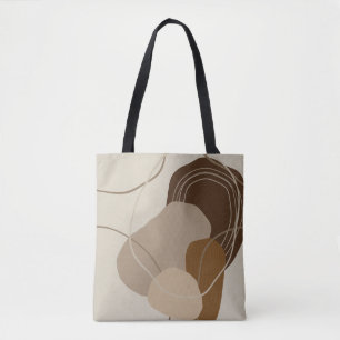 Abstract Modern Terracotta Shapes Tote Bag