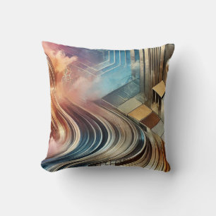 Abstract Modern Throw Pillow