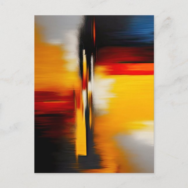 Abstract Modern Trendy Design Postcard (Front)