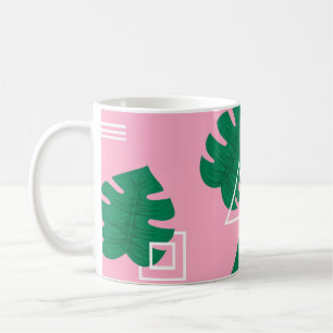 Abstract modern trendy style hipster geometry seam coffee mug