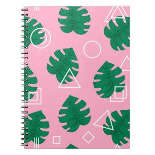 Abstract modern trendy style hipster geometry seam notebook