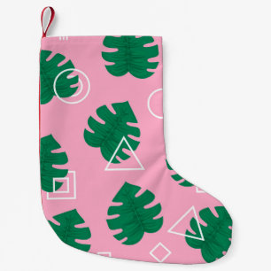 Abstract modern trendy style hipster geometry seam small christmas stocking
