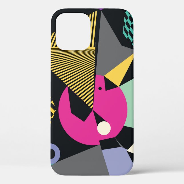 Abstract modern triangles background pattern illus Case-Mate iPhone case (Back)