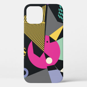 Abstract modern triangles background pattern illus iPhone 12 case
