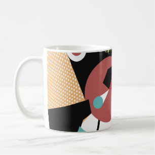 Abstract modern triangles background pattern illus coffee mug