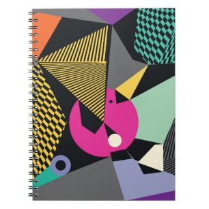 Abstract modern triangles background pattern illus notebook