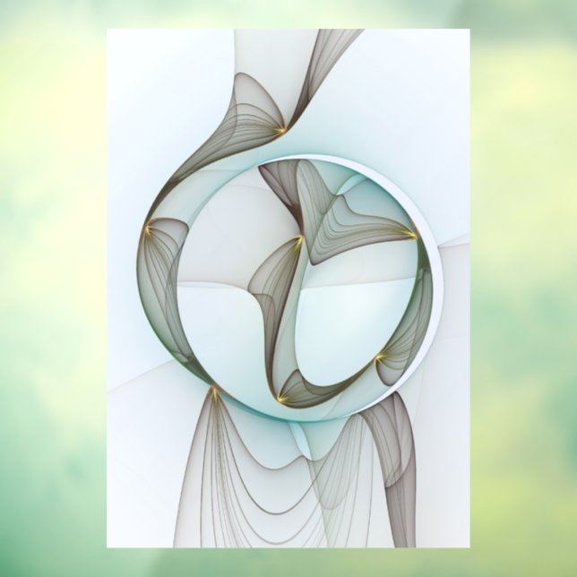 Abstract Modern Turquoise Brown Gold Elegance (Sheet 3)