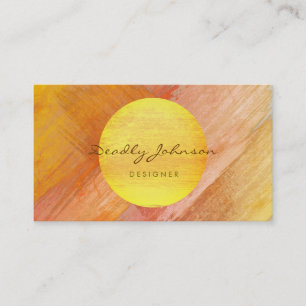 Abstract Modern Watercolor Elegant clean Paint Business Card