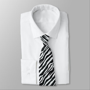 Abstract Modern Zebra Stripes Tie