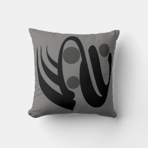 abstract modernist geometric art cushion