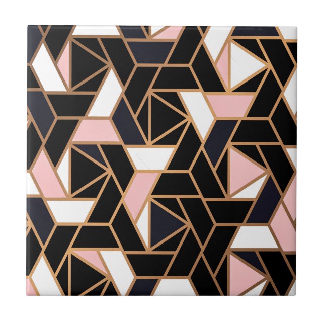 Abstract Moisac Ceramic Tile (Front)