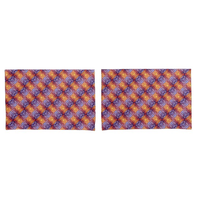Abstract Molten Flames Pillowcase (Front-Set)