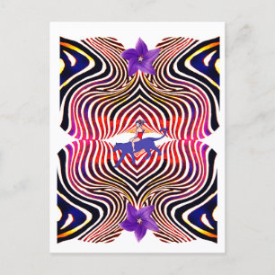 Abstract moment holiday postcard