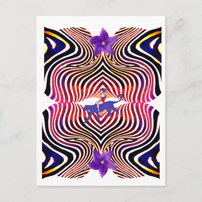 Abstract moment holiday postcard (Front)