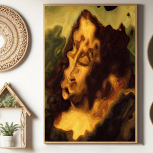 Abstract Mona Lisa  Poster