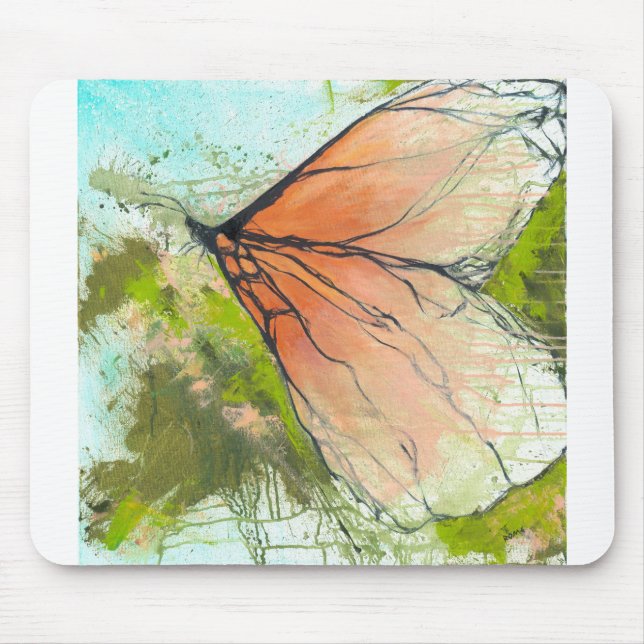 Abstract Monarch Butterfly - Poster Mouse Pad (Front)
