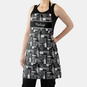 Abstract Monochrome Apron